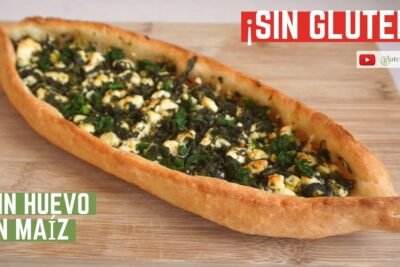 Pizza de pato confitado sin gluten