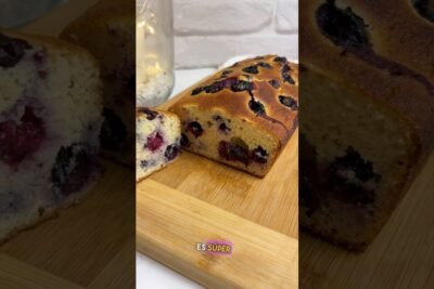 Receta de bizcocho con arándanos sin gluten