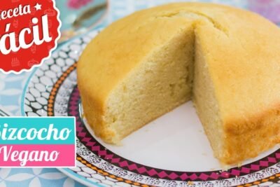 Receta de bizcocho con leche vegetal sin gluten