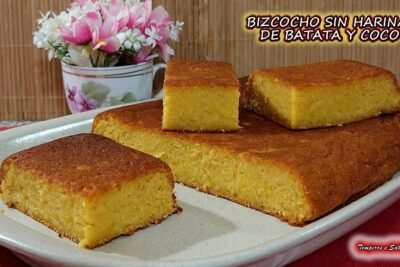 Receta de bizcocho de batata sin gluten