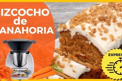 Receta de bizcocho de zanahoria sin gluten con Thermomix