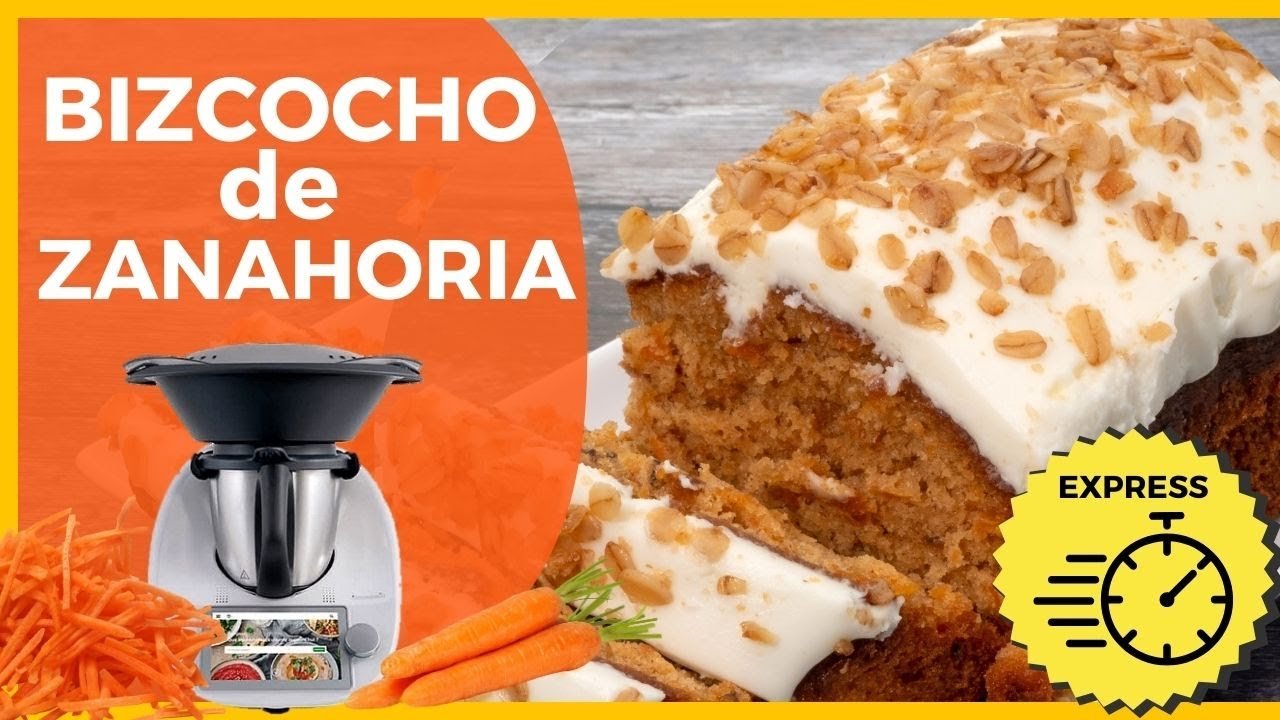 Receta de bizcocho de zanahoria sin gluten con Thermomix
