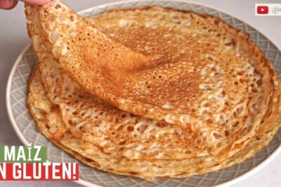 Receta de crepes sin gluten con harina de maíz