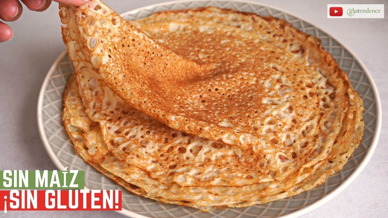 Receta de crepes sin gluten con harina de maíz
