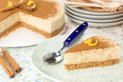 Receta de tarta de arroz con leche sin gluten