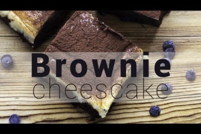 Receta de tarta de brownie y queso sin gluten
