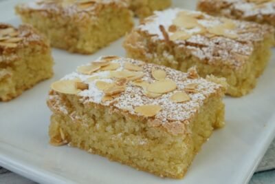 Receta de tarta de crema de almendras sin gluten