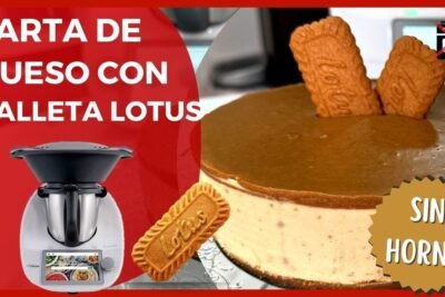 Receta de tarta de galletas sin gluten con Thermomix