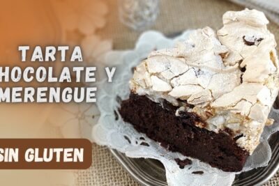 Receta de tarta de merengue y chocolate sin gluten