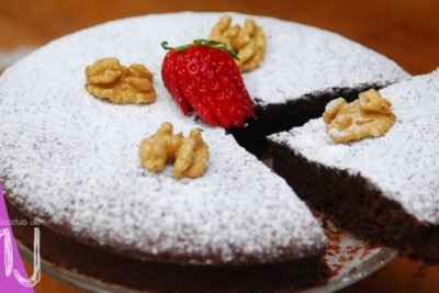 Receta de tarta de nueces sin gluten