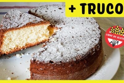 receta bizcocho sin gluten y sin lactosa