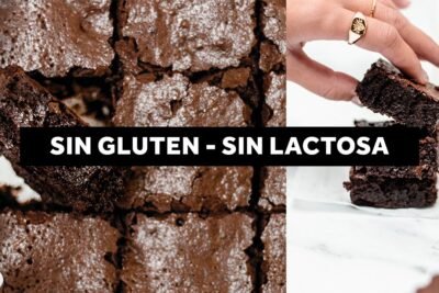 receta de brownie sin gluten y sin lactosa