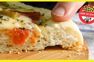 Pizza sin gluten en microondas