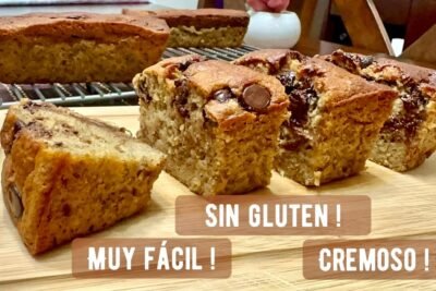 Receta de bizcocho de plátano sin gluten