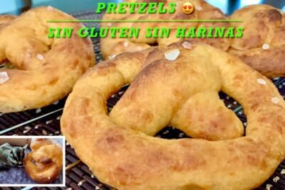 Receta de pan estilo bretzel sin gluten